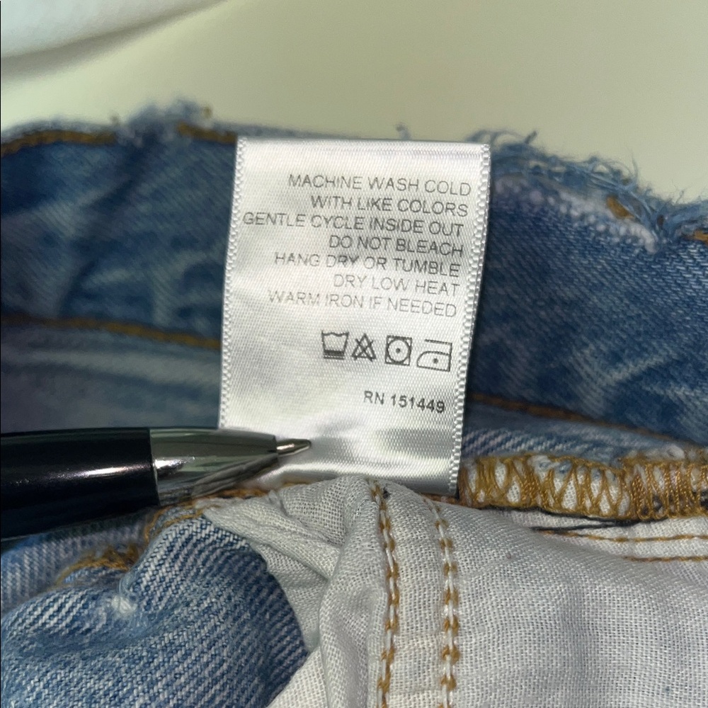 🇺🇸Adaption Distressed Blue Jeans Barney’s of New York 🇺🇸 Size 26X36 - Picture 9 of 10